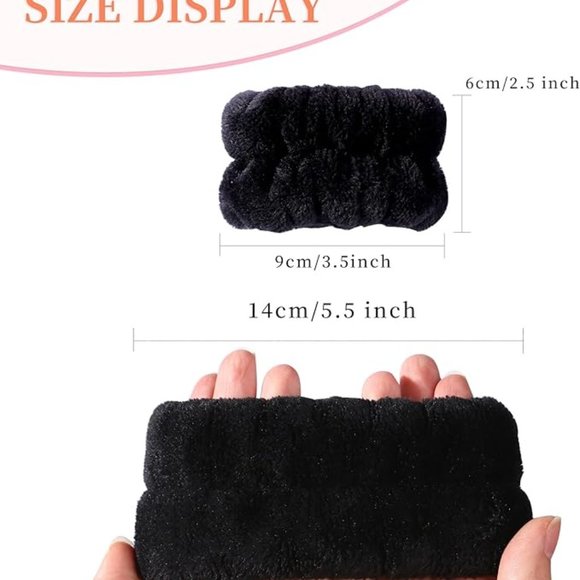 BOGOWomen's Face Washing Wristbands Wrist Towels for Washing Face 1 set(2 bands) - Picture 16 of 16